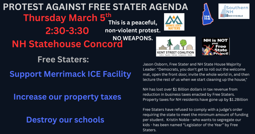 Protest the Free Stater Agenda, March&nbsp;5