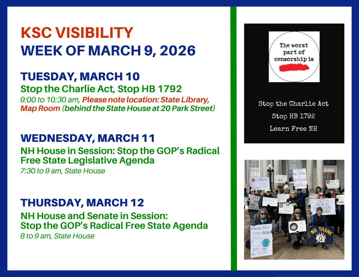 VISIBILITY ACTIONS: March&nbsp;8-14
