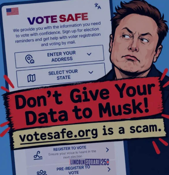 Spread the Word: Do not fall for Elon Musk’s phony voting info site